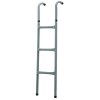 Outsunny Metal Trampoline Ladder 3 Step Outdoor Stepper for 12ft or 14ft Trampoline
