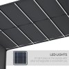 Outsunny 3(m) x 4m Pergola with Solar LED Lights, Garden Gazebo with Retractable Roof, Steel Frame, Outdoor Sun Shade Shelter for Patio Balcony Porch, Dark Grey
