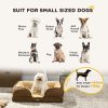 PawHut Dog Sofa Bed Pet Bed Dog Mattress with Removable Washable Cover, Anti-Slip Bottom, for Small Sized Dogs, 70L x 50W x 18Hcm - Brown