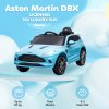 AIYAPLAY Aston Martin DBX Licensed 12V Kids Ride on Car, Kids Electric Car with Remote Control, 4 Suspension Wheels, LED Lights, Music, Horn, Slow Start, for Ages 3-6 Years, Blue
