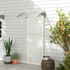 Outsunny Door Canopy Awning Outdoor Window Rain Shelter Cover for Front/Back Door Porch Clear 100 x 75cm