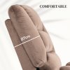 HOMCOM Power Lift Riser and Recliner Chair with Vibration Massage and Heat, Velvet Fabric Electric Recliner Armchair for Elderly with Remote Controllers, Side Pocket, Quick Assembly, Brown