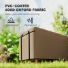PawHut Rabbit Hutch Cover, Guinea Pig Hutch Cover, for Model X-D2-0047 & Similar Models, 43 x 52 x 37cm, Brown