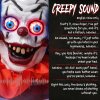 HOMCOM 167cm Life Size Animated Clown Halloween Decorations Outdoor Indoor, Scary Halloween Animatronics Decor with Sound Touch Activated, Red Light Up Eyes, Animated Prop for Haunted House Garden