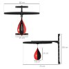 SPORTNOW Wall Mounted Speedball Platform, Height Adjustable Speed Bag Boxing with 360 Degree Swivel for Home Fitness