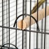 PawHut Bird Cage Budgie Cage Large Aviary for Parrot Finch Cockatiel with Stand, Shelf, Top Access
