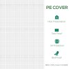 Outsunny 6 x 3 x 2m Greenhouse Replacement Cover ONLY Winter Garden Plant PE Cover for Tunnel Walk-in Greenhouse with Roll-up Windows Door Outdoor, White