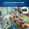 HOMCOM 20L/Day Dehumidifier with Air Purifier and HEPA Filter, 24H Timer, 4 Modes, Electric Moisture Air Dehumidifier for Home Laundry Basement, White