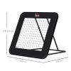 HOMCOM Football Rebounder Net with 5 Adjustable Angles, Foldable Football Kickback Target Goal for Garden Training Teaching