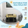 PawHut Dog Pen, Pet Playpen, Portable Foldable Dog Cat Playpen Soft Pet Cage with Storage Bag for Puppies, Rabbits, Kittens, Guinea Pigs, 94 x 74 x 60cm - Yellow