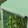 Outsunny Walk-in Greenhouse, Outdoor Tomato Greenhouse, Green House for Garden, Grow House with Roll-up Door and Mesh Windows, PE Cover, 200 x 140 x 200cm, Green
