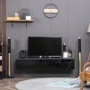 HOMCOM 160cm High Gloss Floating TV Unit Stand for TVs up to 70