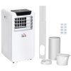 HOMCOM 10000 BTU Air Conditioning Unit, 3-in-1 Portable Air Conditioner, Dehumidifier, Cooling Fan with Remote Control, LED Display, 2 Speeds, 24H Timer, Window Venting Kit, 30m²