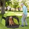 PawHut Foldable Dog Cat Tent, Portable Pet Playpen with Water-Resistant Oxford Cloth, Carry Bag, Exercise Tent for Extra Large Dog, Cat, Indoor Outdoor Use, Green