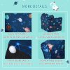 HOMCOM Children's Armchairs Toddler Chair Kids Mini Sofa Planet-themed w/ Non-slip Feet, for Bedroom, Blue