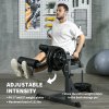 SPORTNOW Seated Leg Extension Machine, Adjustable Leg Raise Machine and Curl Machine with Plate Loaded for Hip, Thigh, Lower Body Workout