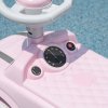 AIYAPLAY Ride On Car Foot To Floor Sliding Car Push Along Car with Air Horn, Anti-Over-Backwards Design, for Toddler from 18 to 36 Months - Pink