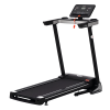 HOMCOM 500W Motorised Treadmill 1-12km/h Folding Frame w/ Wheels 12 Preset Programs LCD Screen Running Machine Safety Button Home Gym Office Fitness Exercise