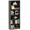 HOMCOM 6 Tier Bookshelf, Freestanding Bookcase with Adjustable Shelves, Display Storage Unit for Living Room, Bedroom, Study, 60 x 24 x 158.5 cm