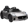 AIYAPLAY Maserati Licensed Electric Car for Kids, 12V Kids Electric Car with Remote Control, LED Light, MP3, Music, Soft Start, Horn, Ride on Car for 3-5 Years, Grey