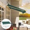 Outsunny Awning Replacement Canopy, Water Resistant UPF 50+ Sun Shade Cover for 3 x 2.5 m Garden Awning (Fabric Only), Green