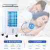 HOMCOM 3-in-1 Portable Air Cooler with 4L Water Tank, Evaporative Air Cooling Fan with Automatic Oscillation, 3 Speeds, 7.5H Timer, Remote, Wheels for Home Office, White
