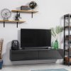 HOMCOM 160cm High Gloss Floating TV Unit Stand for TVs up to 70