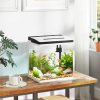 PawHut Aquarium, 13L Glass Fish Tank with Filter, LED Lighting, Water Pump, for Bettas, Guppies, Mini Parrot Fishes, Shrimp, Goldfish, 29 x 20 x 30.5cm