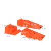 DURHAND 2 Pieces Car Ramps Heavy Duty 5 Ton Motorhome Levelling Ramps, Plastic Garage Workshop Car Lift, Portable Automotive Vehicle Campervan Car Ramp, Orange