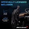 HOMCOM McLaren Licensed 12V Kids Electric Ride-On Car with Butterfly Doors, Powered Electric Car with Remote Control, Music, Horn, Headlights, MP3 Slot, Suspension Wheels, for Ages 3-6 Years - Black