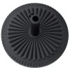 Outsunny 14kg Round Cement Parasol Base Umbrella Weight Stand Holder Fits 35mm, 38mm, 48mm Pole for Patio Outdoor Garden - Black