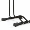 SPORTNOW Bike Rack, Vertical & Horizontal Bike Stand Bicycle Storage Stand with Adjustable Hooks, Fits 6