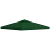 Outsunny 3 x 3(m) Gazebo Canopy Roof Top Replacement Cover Spare Part Dark Green (TOP COVER ONLY)