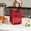HOMCOM 3L Ice Maker Machine and Water Dispenser, 12kg in 24H, 2 Size Options 9 Ice Cubes Ready in 6-10 Mins Countertop Ice Machine for Home, Kitchen, Office, Bar, Red