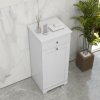 HOMCOM Laundry Cabinet, Bathroom Cabinet with Laundry Basket, Bathroom Storage Unit with Foldable Laundry Hamper and Drawer for Washroom, White