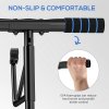 SPORTNOW Doorway Pull-Up Bar, No-Drilling Chin-Up Bar, Push-Up Stand with Resistance Bands, Padded Handles for Home Gym Exercise