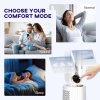 HOMCOM Bladeless Tower Fan with UV Sterilisation & Humidifier, 3-in-1 Air Cooling Fan with Oscillation, 12-Speed, Remote Control, 8H Timer, Sleep Mode, for Home Office, White