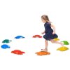 ZONEKIZ Stepping Stones Kids, 9PCs Crab-Designed Balance River Stones with TPE Anti-Slip Edge, Indoor Outdoor Sensory Toy, Obstacle Courses, Stackable
