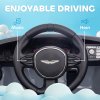AIYAPLAY Aston Martin DBX Licensed 12V Kids Ride on Car, Kids Electric Car with Remote Control, 4 Suspension Wheels, LED Lights, Music, Horn, Slow Start, for Ages 3-6 Years, Grey