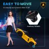 AIYAPLAY Lamborghini Revuelto Licensed Electric Car for Kids with Butterfly Doors, 12V Kids Electric Ride On with Suspension, Remote Control, LED Lights, Horn, USB, MP3 for 3-5 Years, Yellow