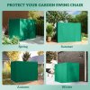 Outsunny 3 Seater Garden Swing Cover, Waterproof Swing Chair Cover, Windproof and Anti-UV 420D Outdoor Swing Bench Cover with Zip, 220 x 125 x 172cm, Green