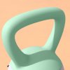 SPORTNOW Soft Kettlebell, 4kg Kettle Bell with Non-Slip Handle for Home Gym Weight Lifting and Strength Training, Grey and Green