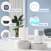 HOMCOM 20L/Day Dehumidifier with Continuous Drainage, 2.5L Water Tank, 24H Timer, Digital Humidity Display, Dehumidifier for Home Damp, Bedroom, Condensation, Mould, Laundry Drying