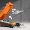 HOMCOM 3 Ton Hydraulic Low Profile Floor Jack, Heavy Duty Car Trolley Jack Lift with 7.5-50.5 cm Lifting Range, Dual Piston Pump, Wheels, Non-slip Handle for Car Van Garage Tyre Repair Change, Orange