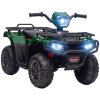 HOMCOM 12V Electric Quad Bike for Kids, Ride-On Car w/ Forward, Reverse Functions, Music, LED Headlights, for Ages 3-5 Years - Green