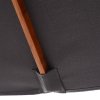 Outsunny 2m x 1.5m Garden Parasol Umbrella with Tilting Sunshade Canopy, Outdoor Market Table Umbrella with Wood and Bamboo Frame, Grey