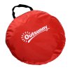 Outsunny Pop up Beach Tent, UV 30+ Portable Sun Shelter with Carry Bag, 2x1.5m for 2-3 Person, Red