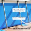 Outsunny 13 x 6.8 ft Steel Frame Swimming Pool with Filter Pump and Ladder with Removable Steps, Above Ground Swimming Pool, Rectangle Paddling Pool, 400 x 207 x 122 cm, Blue