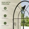 Outsunny Set of 2 Metal Garden Trellis, Decorative Trellis Panels for Climbing Outdoor Plants, Vegetables, Vines, Flowers, 150 x 50 cm, Bird Design