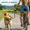 PawHut Dog Lead for Bicycle, Dog Bicycle Exerciser Leash Easy Installation Removable, Hands Free Dog Bike Leash for Cycling, Training, Jogging, Black